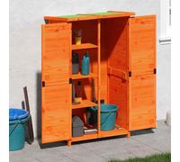 vidaXL Rimessa da Giardino Marrone 83x57x140 cm Legno Massello di Pino