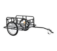 vidaXL Rimorchio Bici 130x73x48,5cm in Acciaio Nero