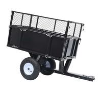 vidaXL Rimorchio Ribaltabile per Tosaerba da Giardino Carico 150kg Carretto Traino Pedana Attrezzature Trasporto Cargo Carrello Giardinaggio