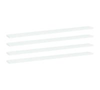 vidaXL Ripiani per Libreria 4pz Bianchi 100x10x1,5cm Legno Multistrato