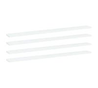 vidaXL Ripiani per Libreria 4pz Bianchi 100x10x1,5cm Legno Multistrato
