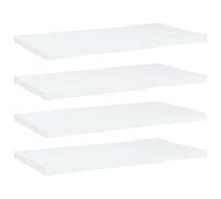 vidaXL Ripiani per Libreria 4pz Bianchi 40x20x1,5 cm Legno Multistrato
