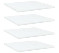 vidaXL Ripiani per Libreria 4pz Bianchi 40x40x1,5 cm Legno Multistrato