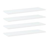 vidaXL Ripiani per Libreria 4pz Bianchi 60x20x1,5 cm Legno Multistrato