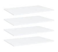 vidaXL Ripiani per Libreria 4pz Bianchi 60x40x1,5 cm Legno Multistrato