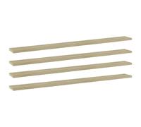 vidaXL Ripiani per Libreria 4pz Rovere Sonoma 100x10x1,5cm Multistrato