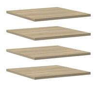 vidaXL Ripiani per Libreria 4pz Rovere Sonoma 40x40x1,5cm Multistrato