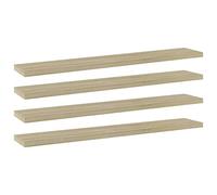 vidaXL Ripiani per Libreria 4pz Rovere Sonoma 60x10x1,5cm Multistrato