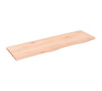 vidaXL Ripiano a Parete 100x30x2 cm Legno Massello Rovere Non Trattato