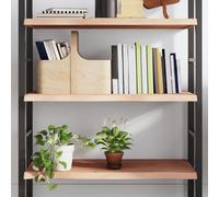 vidaXL Ripiano a Parete 100x40x4 cm Legno Massello Rovere Non Trattato