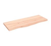 vidaXL Ripiano a Parete 100x40x(2-4) cm Massello Rovere Non Trattato