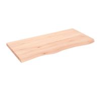 vidaXL Ripiano a Parete 100x50x(2-4) cm Massello Rovere Non Trattato