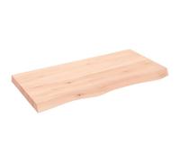 vidaXL Ripiano a Parete 100x50x(2-6) cm Massello Rovere Non Trattato