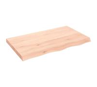 vidaXL Ripiano a Parete 100x60x(2-6) cm Massello Rovere Non Trattato