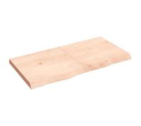 vidaXL Ripiano a Parete 120x60x(2-6) cm Massello Rovere Non Trattato