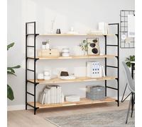 vidaXL Ripiano a Parete 140x40x2 cm Legno Massello Acacia Non Trattato, mensola a Muro, mensola espositiva a Muro, ripiano, mensola a Parete