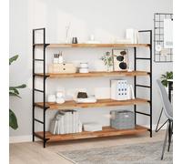 vidaXL Ripiano a Parete 160x40x4cm Legno Massello Acacia Rifinito Olio, mensola a Muro, mensola espositiva a Muro, ripiano, mensola a Parete