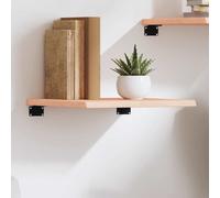 vidaXL Ripiano a Parete 40x40x2 cm Legno Massello Rovere Non Trattato