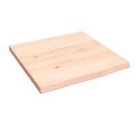 vidaXL Ripiano a Parete 40x40x2 cm Legno Massello Rovere Non Trattato, Piano, ripiano portaoggetti, ripiano in Legno, ripiano, mensola pensile