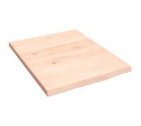 vidaXL Ripiano a Parete 40x50x2 cm Legno Massello Rovere Non Trattato, Piano, ripiano portaoggetti, ripiano in Legno, ripiano, mensola pensile
