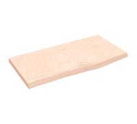 vidaXL Ripiano a Parete 60x30x(2-4) cm Massello Rovere Non Trattato