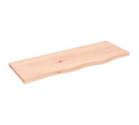 vidaXL Ripiano a Parete 80x30x2 cm Legno Massello Rovere Non Trattato