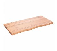 vidaXL Ripiano Muro Marrone 100x50x(2-4) cm Massello Rovere Trattato