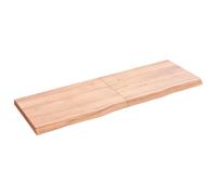vidaXL Ripiano Muro Marrone 120x40x(2-4) cm Massello Rovere Trattato