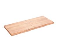 vidaXL Ripiano Muro Marrone 120x50x(2-4) cm Massello Rovere Trattato