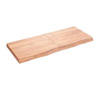 vidaXL Ripiano Muro Marrone 120x50x(2-6) cm Massello Rovere Trattato