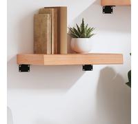 vidaXL Ripiano Muro Marrone 40x30x(2-6) cm Massello Rovere Trattato