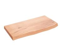 vidaXL Ripiano Muro Marrone 60x30x(2-4) cm Massello Rovere Trattato