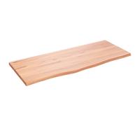 vidaXL Ripiano Muro Marrone Chiaro 100x40x2cm Massello Rovere Trattato