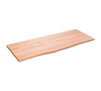 vidaXL Ripiano Muro Marrone Chiaro 100x40x2cm Massello Rovere Trattato