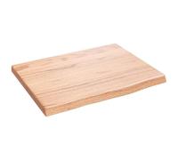 vidaXL Ripiano Muro Marrone Chiaro 40x30x2 cm Massello Rovere Trattato