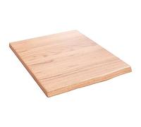 vidaXL Ripiano Muro Marrone Chiaro 40x50x2 cm Massello Rovere Trattato