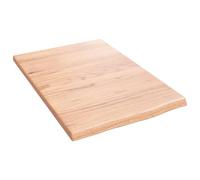 vidaXL Ripiano Muro Marrone Chiaro 40x60x2 cm Massello Rovere Trattato