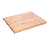 vidaXL Ripiano Muro Marrone Chiaro 60x50x4 cm Massello Rovere Trattato