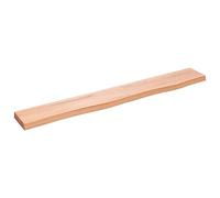 vidaXL Ripiano Muro Marrone Chiaro 80x10x2 cm Massello Rovere Trattato