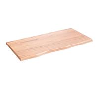 vidaXL Ripiano Muro Marrone Chiaro 80x40x2 cm Massello Rovere Trattato