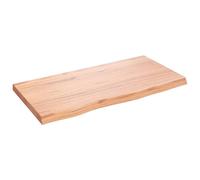 vidaXL Ripiano Muro Marrone 80x40x(2-4) cm Massello Rovere Trattato