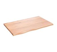 vidaXL Ripiano Muro Marrone Chiaro 80x50x2 cm Massello Rovere Trattato