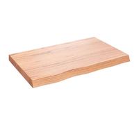 vidaXL Ripiano Muro Marrone Chiaro 80x50x6 cm Massello Rovere Trattato