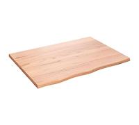 vidaXL Ripiano Muro Marrone Chiaro 80x60x2 cm Massello Rovere Trattato