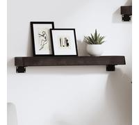 vidaXL Ripiano Muro Marrone Scuro 60x10x6 cm Massello Rovere Trattato