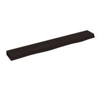 vidaXL Ripiano Muro Marrone Scuro 80x10x4 cm Massello Rovere Trattato