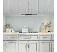 vidaXL Rivestimento da Cucina 2 pcs Bianco 90 x 60 cm vetro temperato