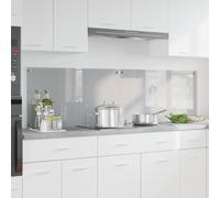 vidaXL Rivestimento da Cucina 2 pcs Grigio chiaro 90 x 50 cm