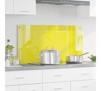 vidaXL Rivestimento da Cucina Giallo 100 x 50 x 0.6 cm vetro temperato