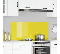 vidaXL Rivestimento da Cucina Giallo 120 x 50 x 0.6 cm vetro temperato